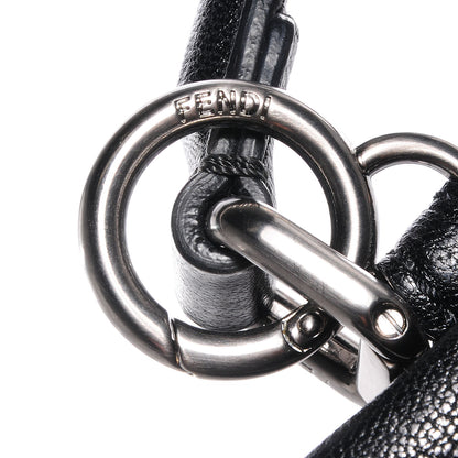 Fendi Goatskin Zucca Large Peekaboo Iconic Satchel Black Tobacco 12 of 12