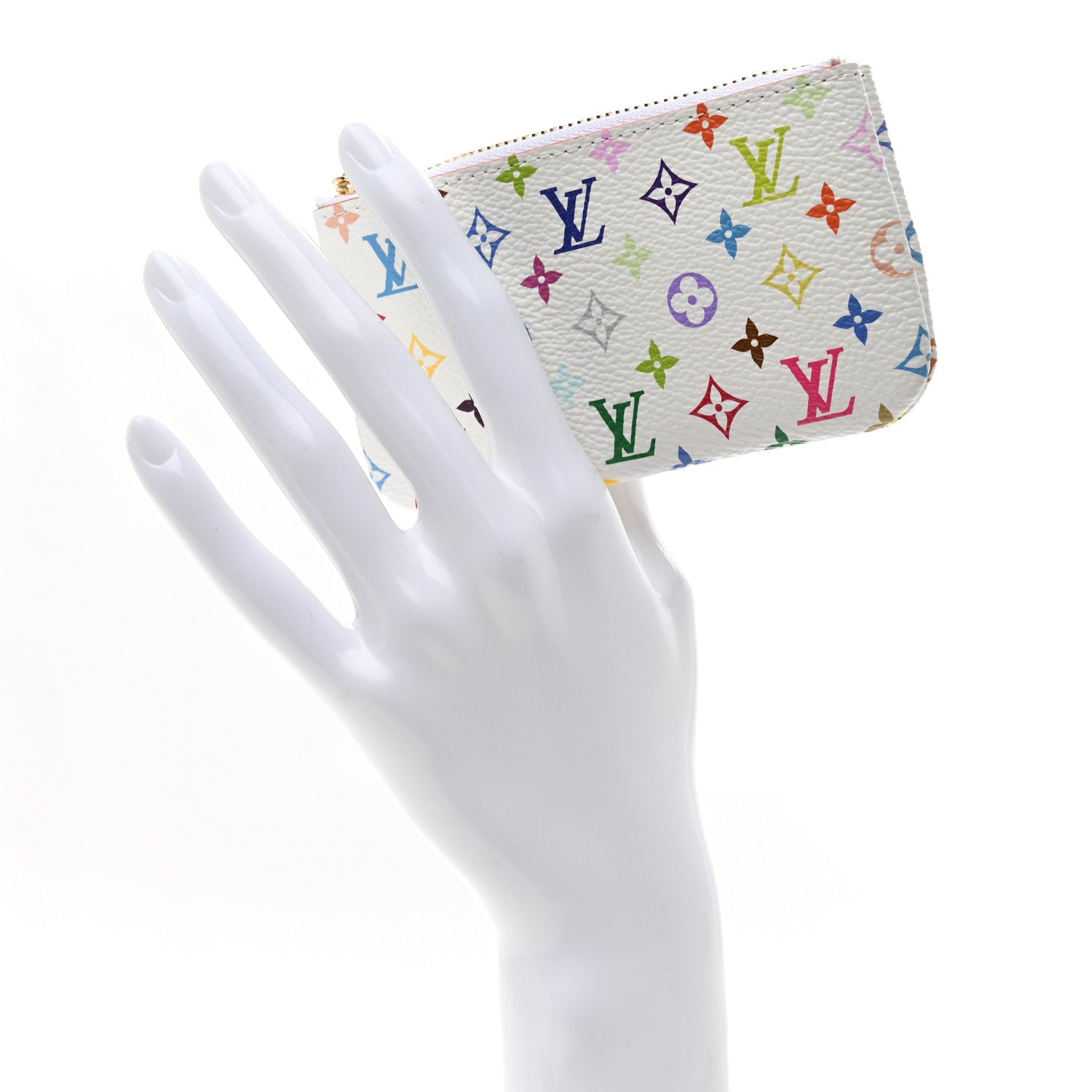 も*♡様 Louis Vuitton ホワイト キーリング Louis Vuitton LV X TM Monogram Multicolor Key Pouch White 1881265