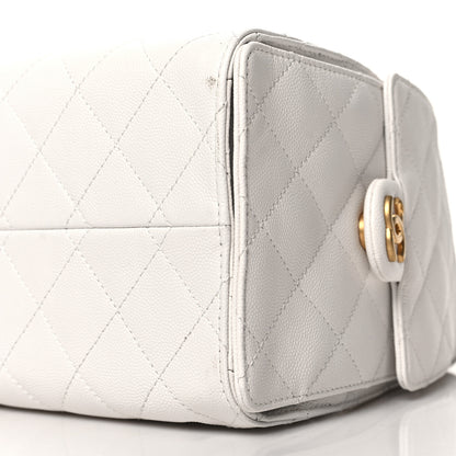 Chanel Caviar Quilted Small Chanel 25 Handbag White 10 of 10