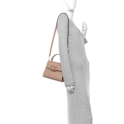 Valentino Garavani Grainy Calfskin Small VSling Top Handle Bag Poudre 2 of 9