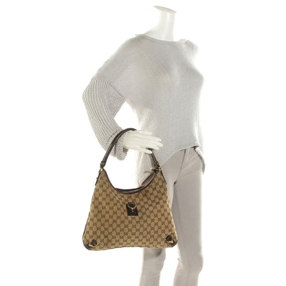 Gucci Monogram Large Abbey D Ring Hobo Brown 2 of 7