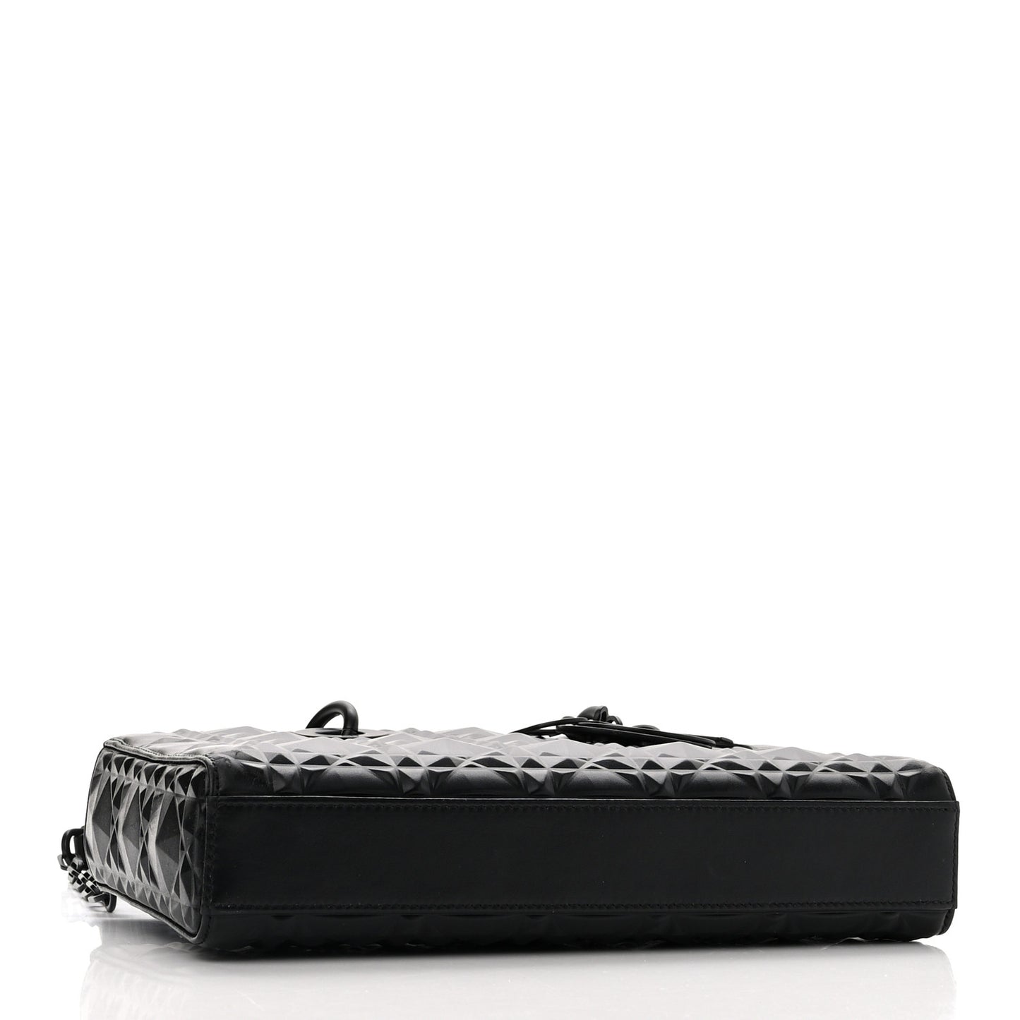 Calfskin Cannage Diamond Medium Lady D-Joy Black