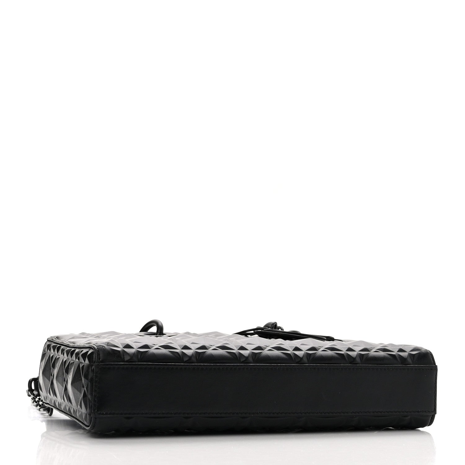 Christian Dior Calfskin Cannage Diamond Medium Lady D-Joy Black 4 of 10