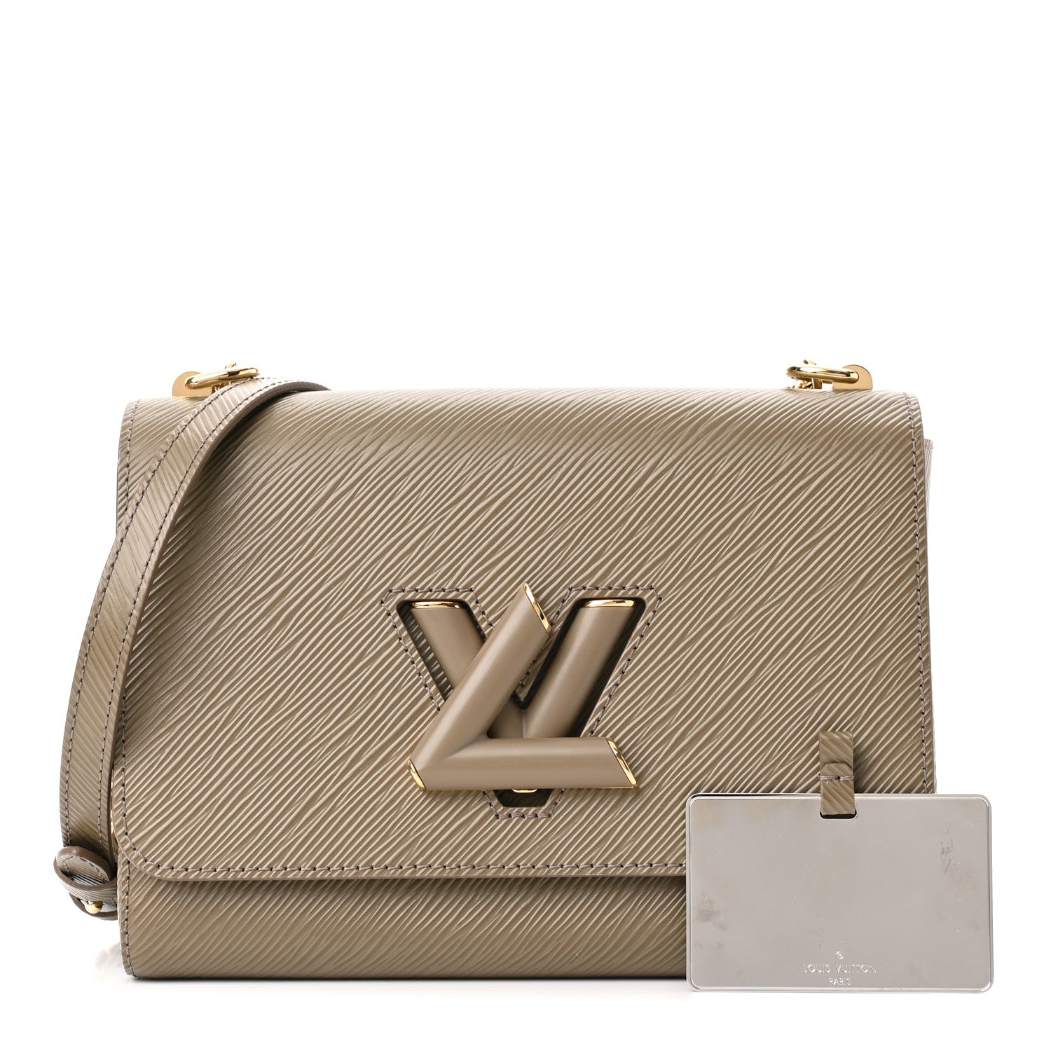Louis Vuitton Epi Twist Shoulder Bag MM Smokey Brown 1 of 10