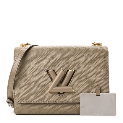 Louis Vuitton Epi Twist Shoulder Bag MM Smokey Brown 1 of 10
