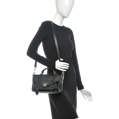 Proenza Schouler Calfskin Tiny PS1 Satchel Black 2 of 8