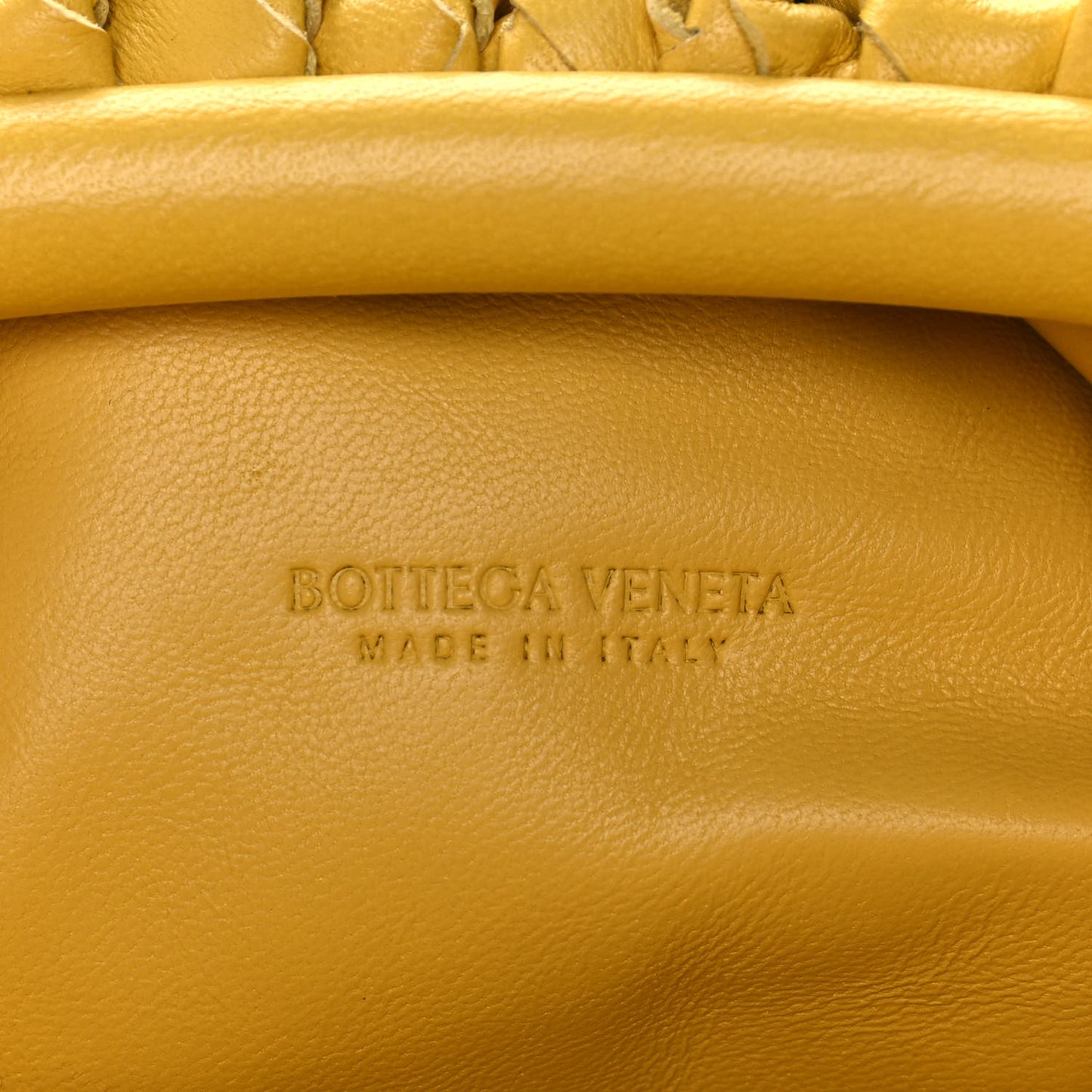 Nappa Intrecciato The Mini Pouch Buttercup