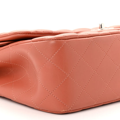 Chanel Lambskin Quilted Jumbo Double Flap Orange 9 of 11