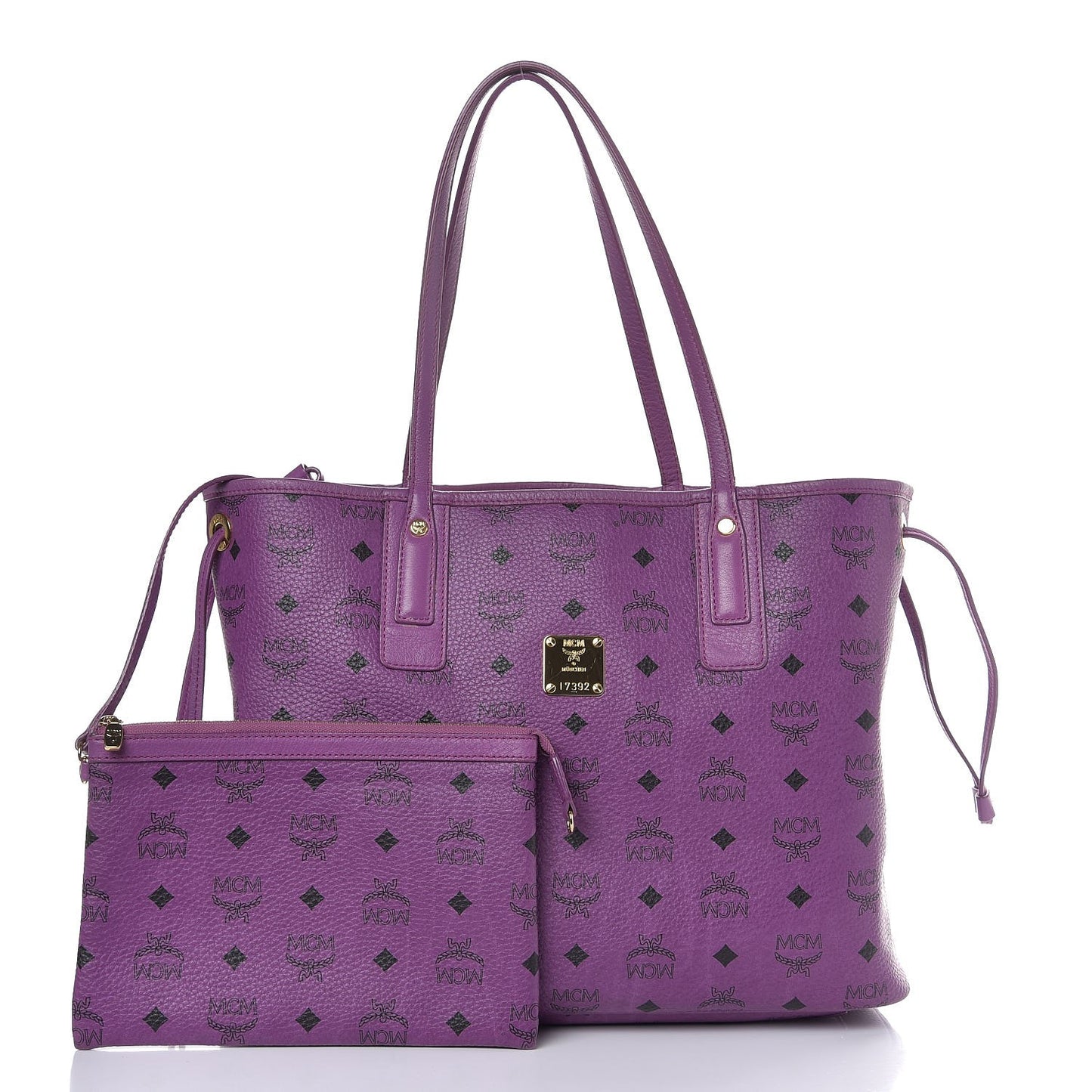 Visetos Medium Project Reversible Shopper Tote Purple