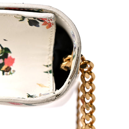 Saint Laurent Calfskin Prairie Flower Printed Small Classic Monogram Kate Satchel White 15 of 15