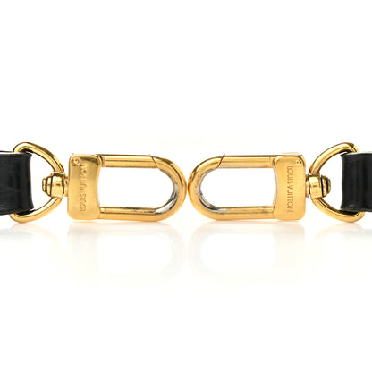 Louis Vuitton Calfskin 16mm Adjustable Shoulder Strap Black 6 of 14