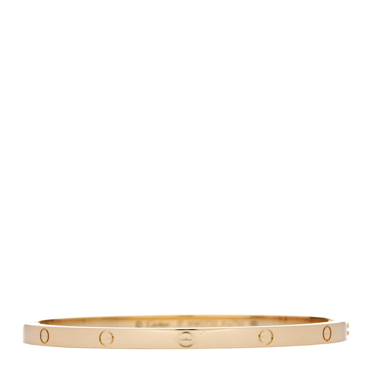 18K Yellow Gold Small LOVE Bracelet 17