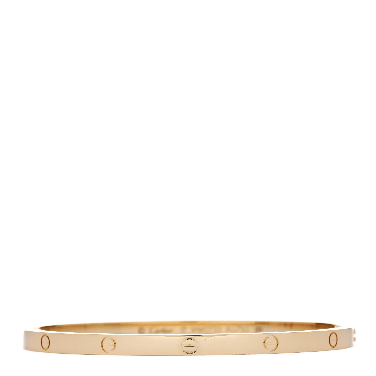 Cartier 18K Yellow Gold Small LOVE Bracelet 17 1 of 8