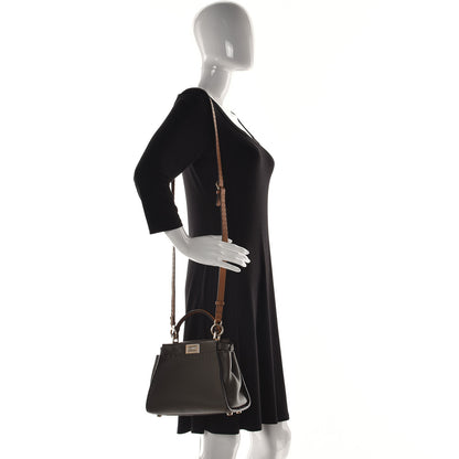 Fendi Cuoio Romano Selleria Mini Peekaboo Iconic Satchel Anemone 2 of 13