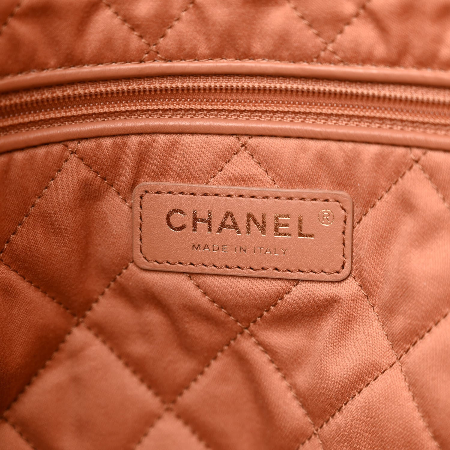 Chanel Shiny Calfskin Quilted Small Chanel 22 Camel 8 of 13