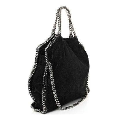 Stella McCartney Shaggy Deer Small Falabella Fold Over Tote Black 3 of 9