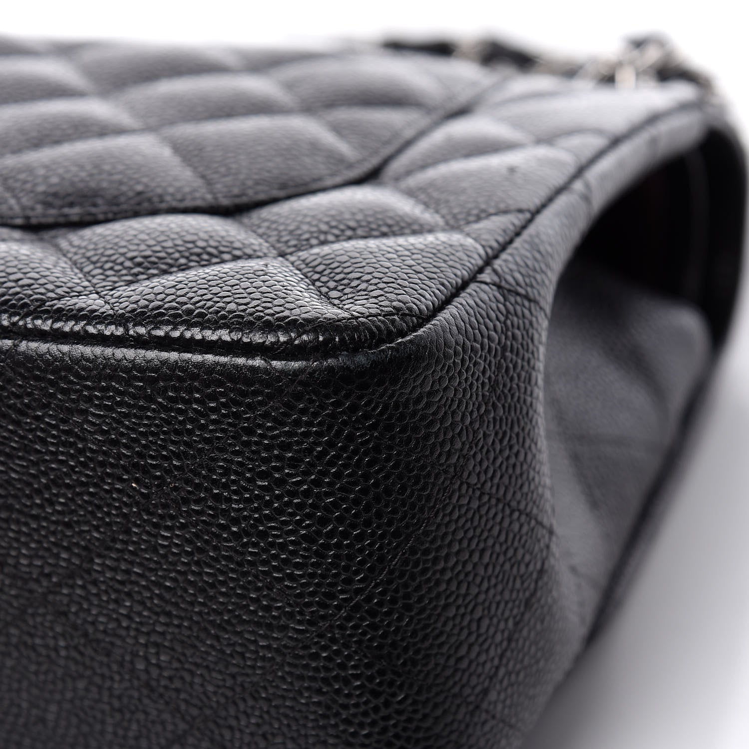 Chanel Caviar Quilted Jumbo Double Flap Black 17 of 18
