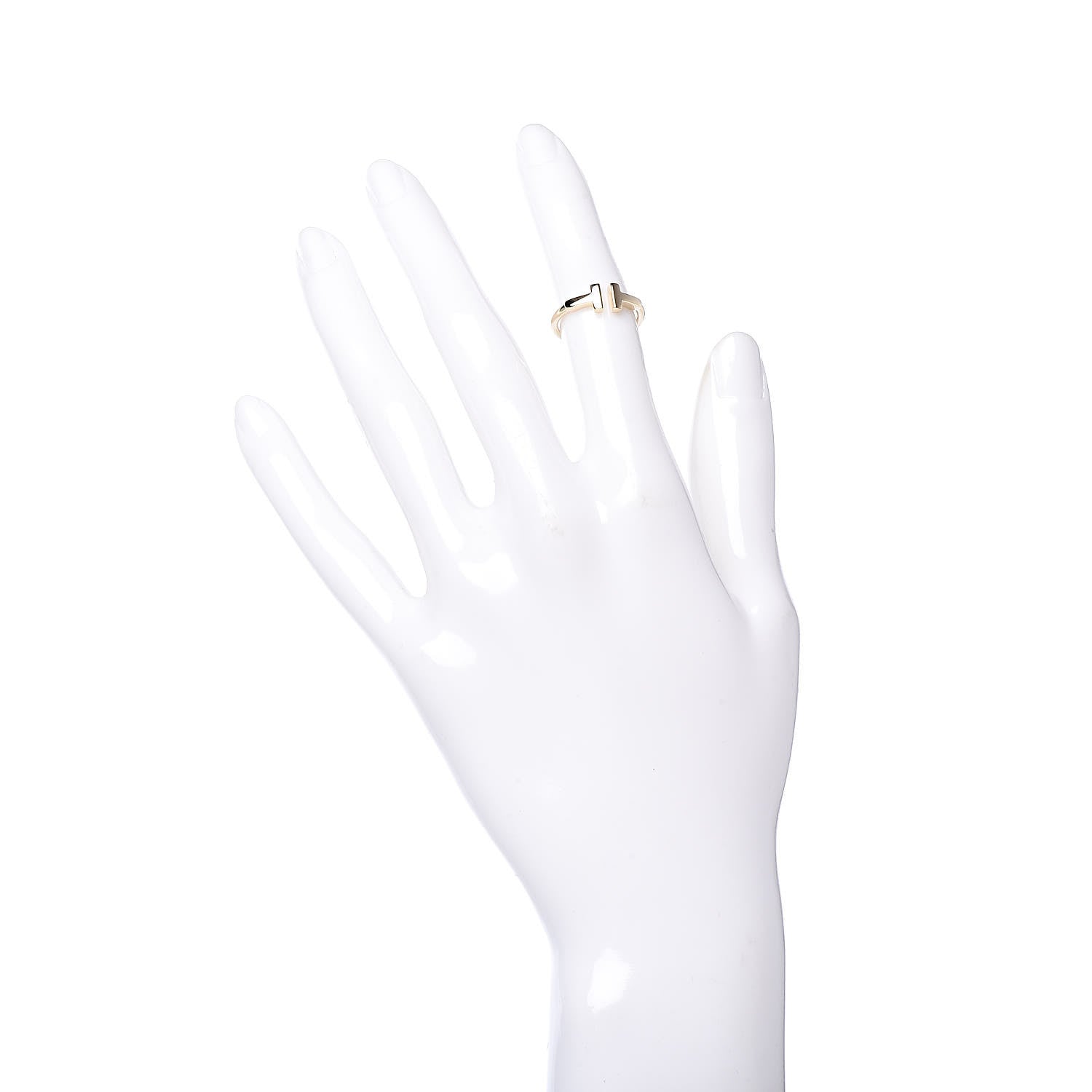Tiffany 18K Yellow Gold T Wire Ring 47 4 2 of 5
