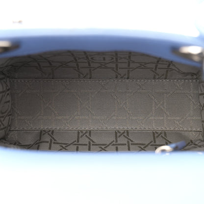 Christian Dior Lambskin Cannage Mini Lady Dior Blue 5 of 13