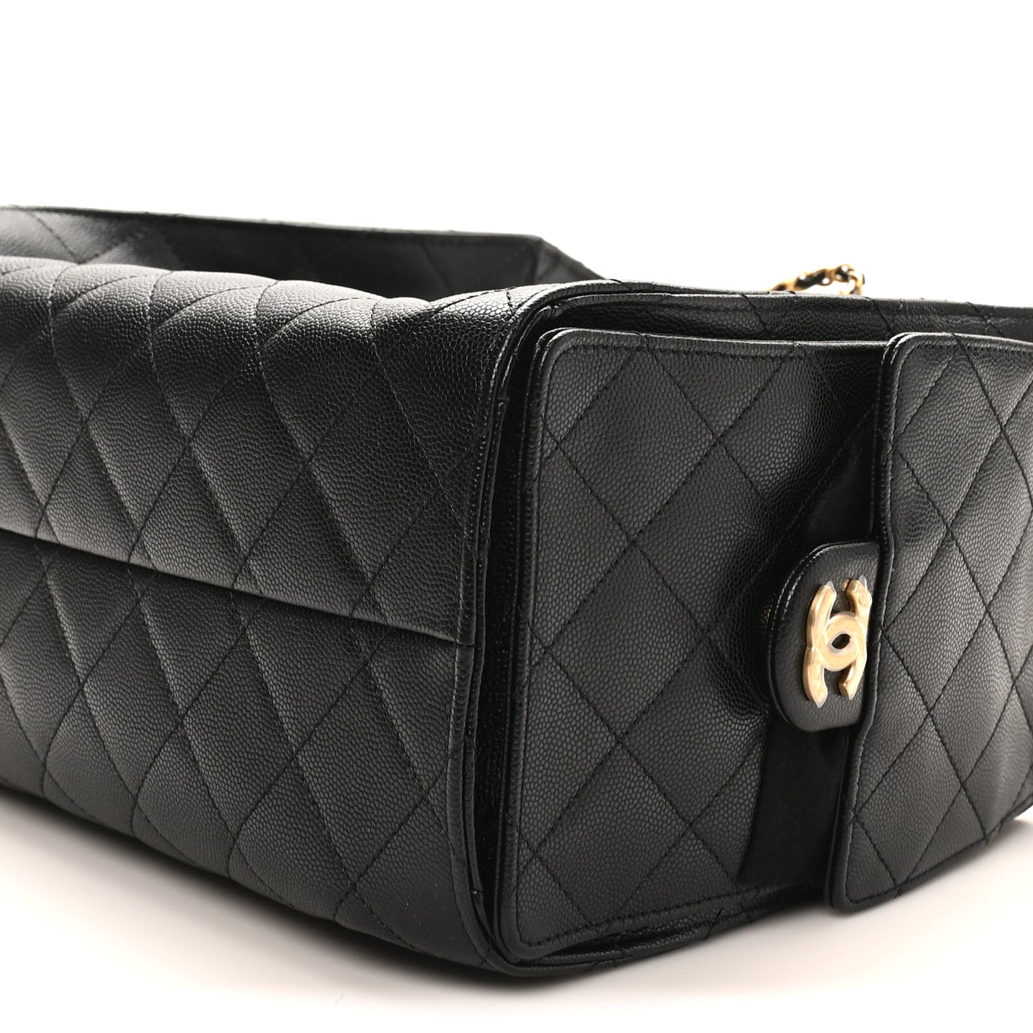 Caviar Quilted Small Chanel 25 Handbag Black