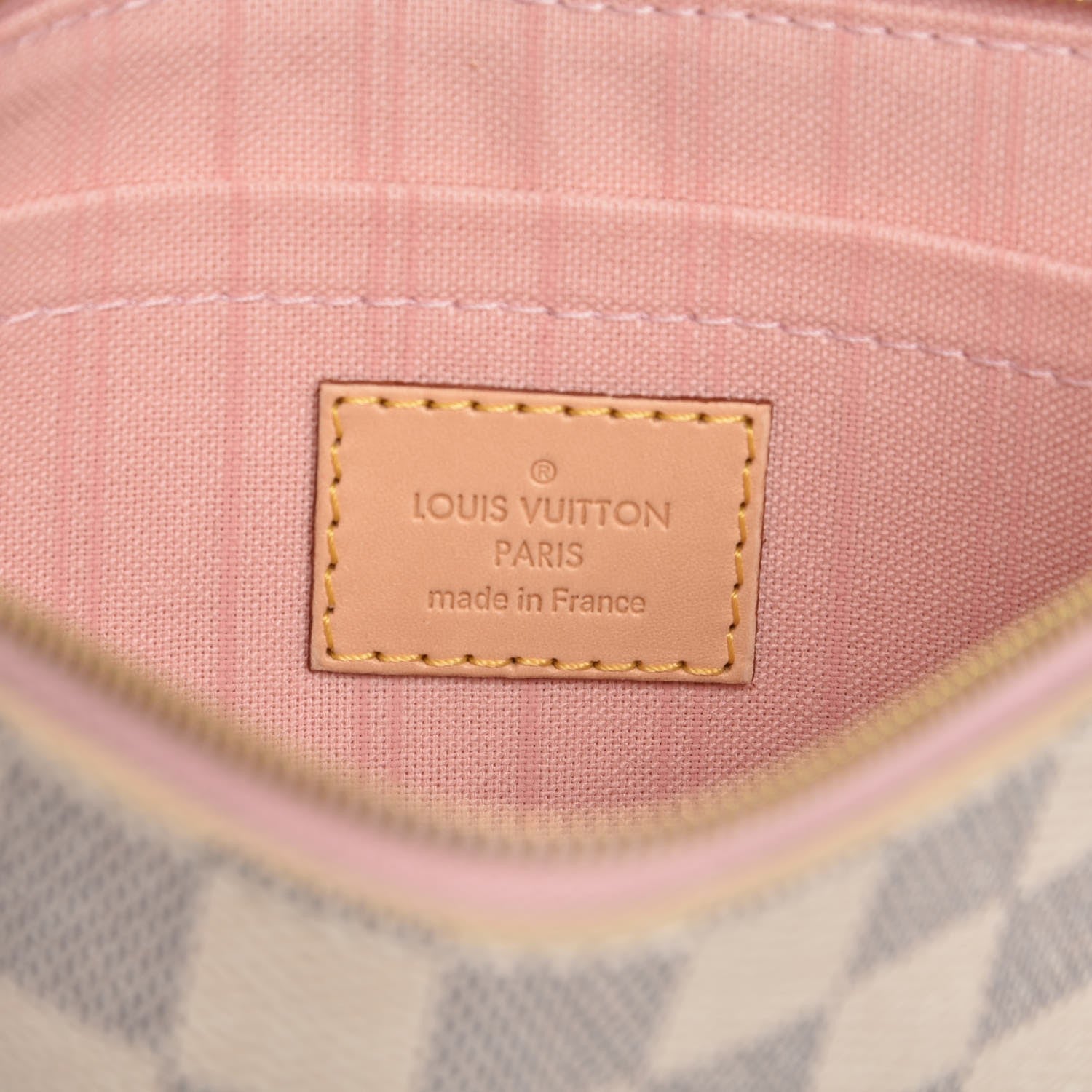 Louis Vuitton Damier Azur Neo Neverfull MM Rose Ballerine 9 of 10