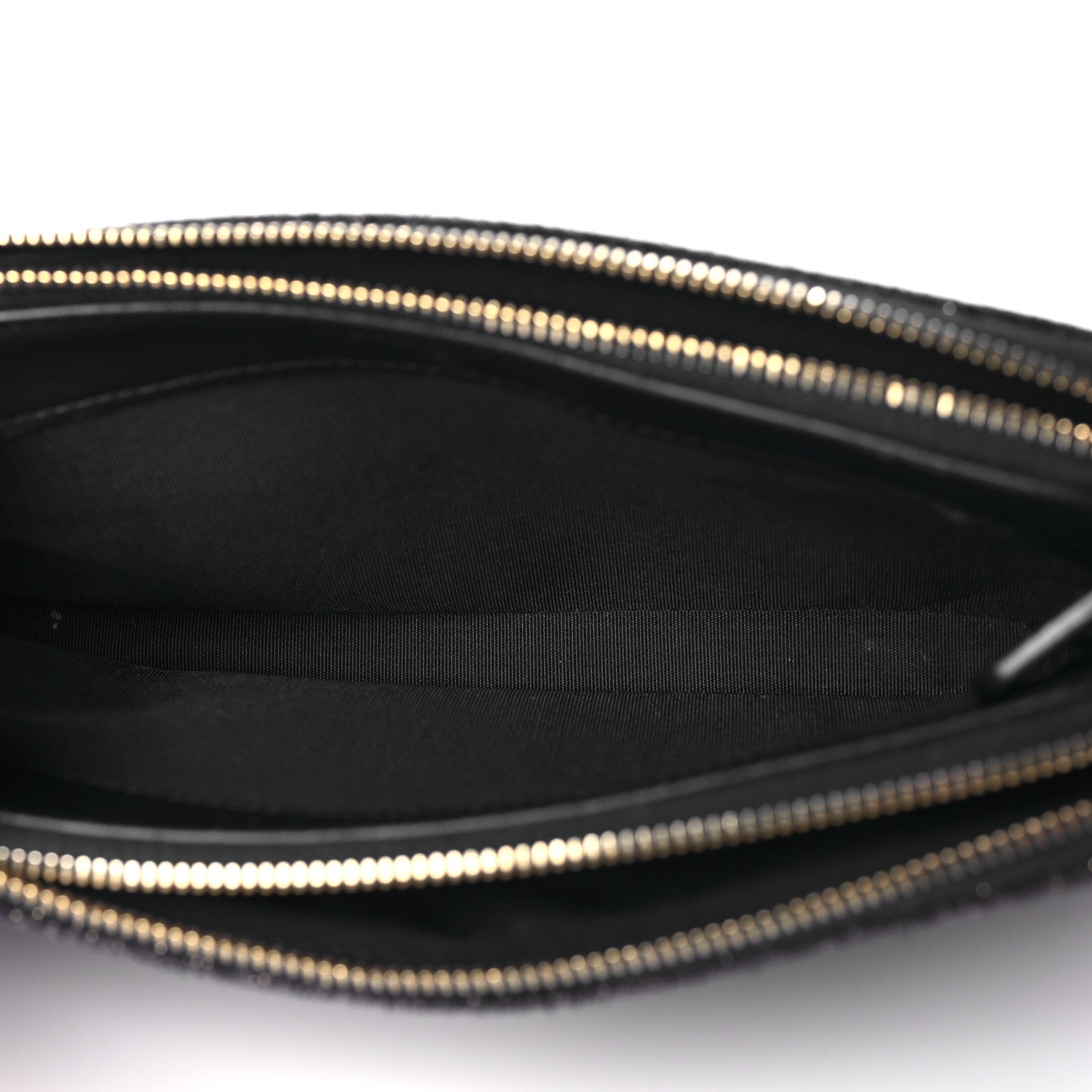 Chanel Canvas Small Deauville Clutch With Chain Black 5 of 10