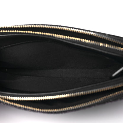 Chanel Canvas Small Deauville Clutch With Chain Black 5 of 10