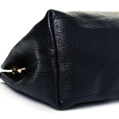 Gucci Pebbled Calfskin Medium Soho Chain Shoulder Bag Black 9 of 11