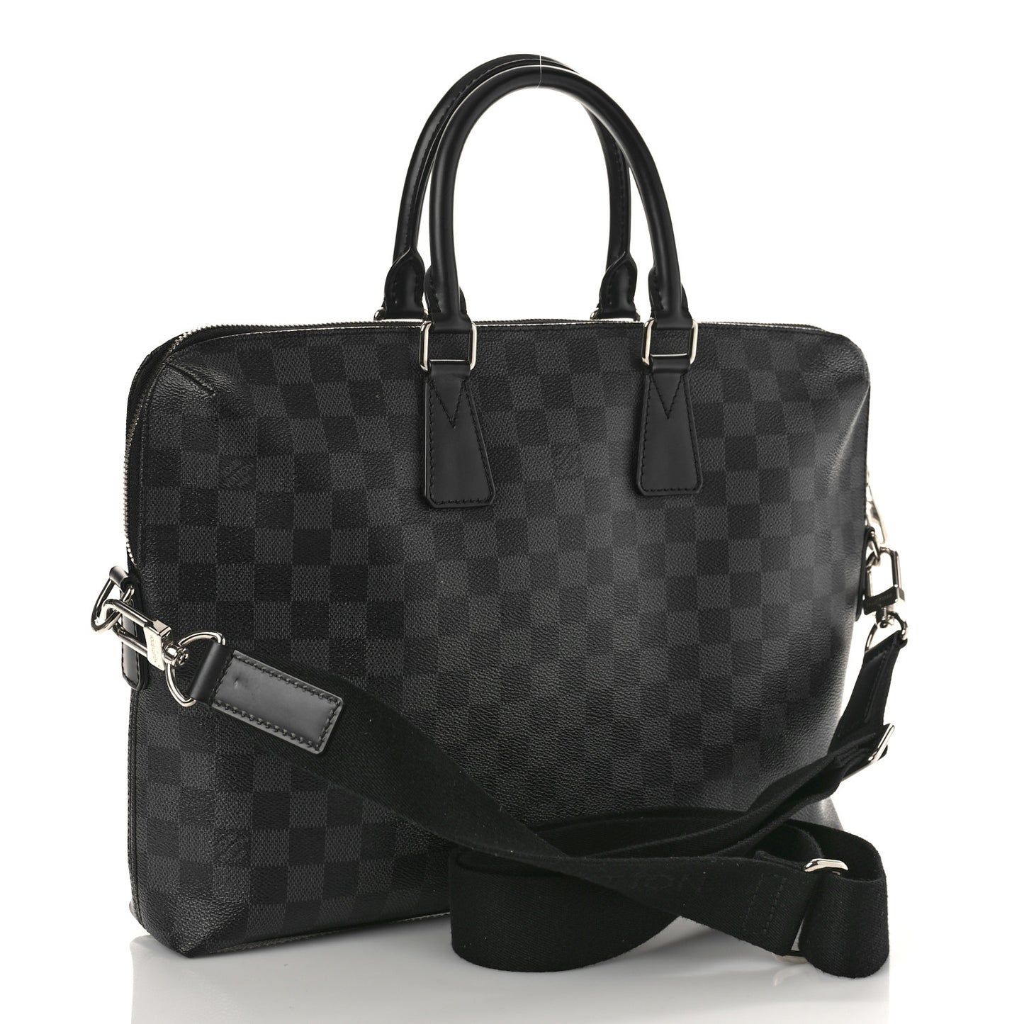 Damier Graphite Porte-Documents Jour