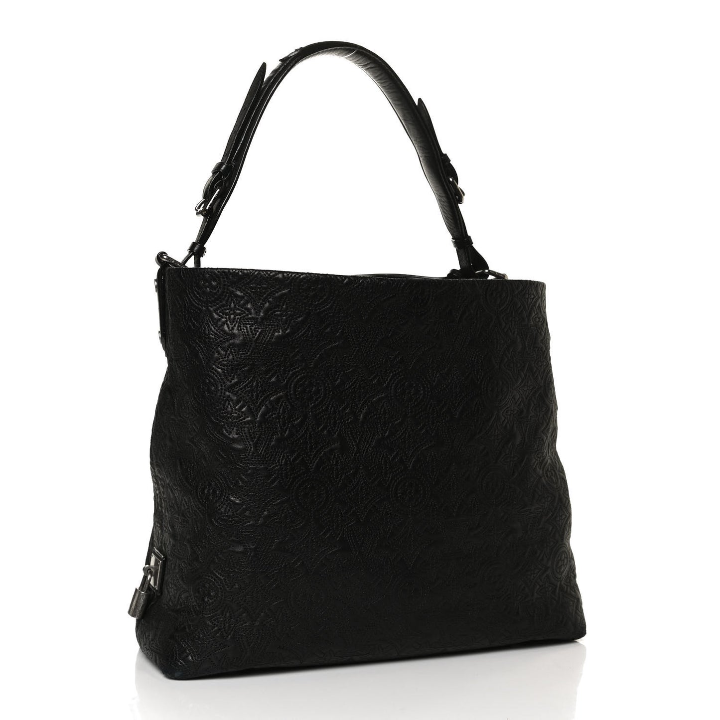 Monogram Lambskin Antheia Hobo PM Black