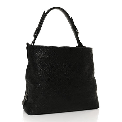 Louis Vuitton Monogram Lambskin Antheia Hobo PM Black 3 of 11