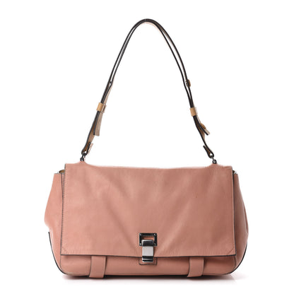 Proenza Schouler Calfskin Double Sided PS Courier Bag Coral Honey 1 of 18