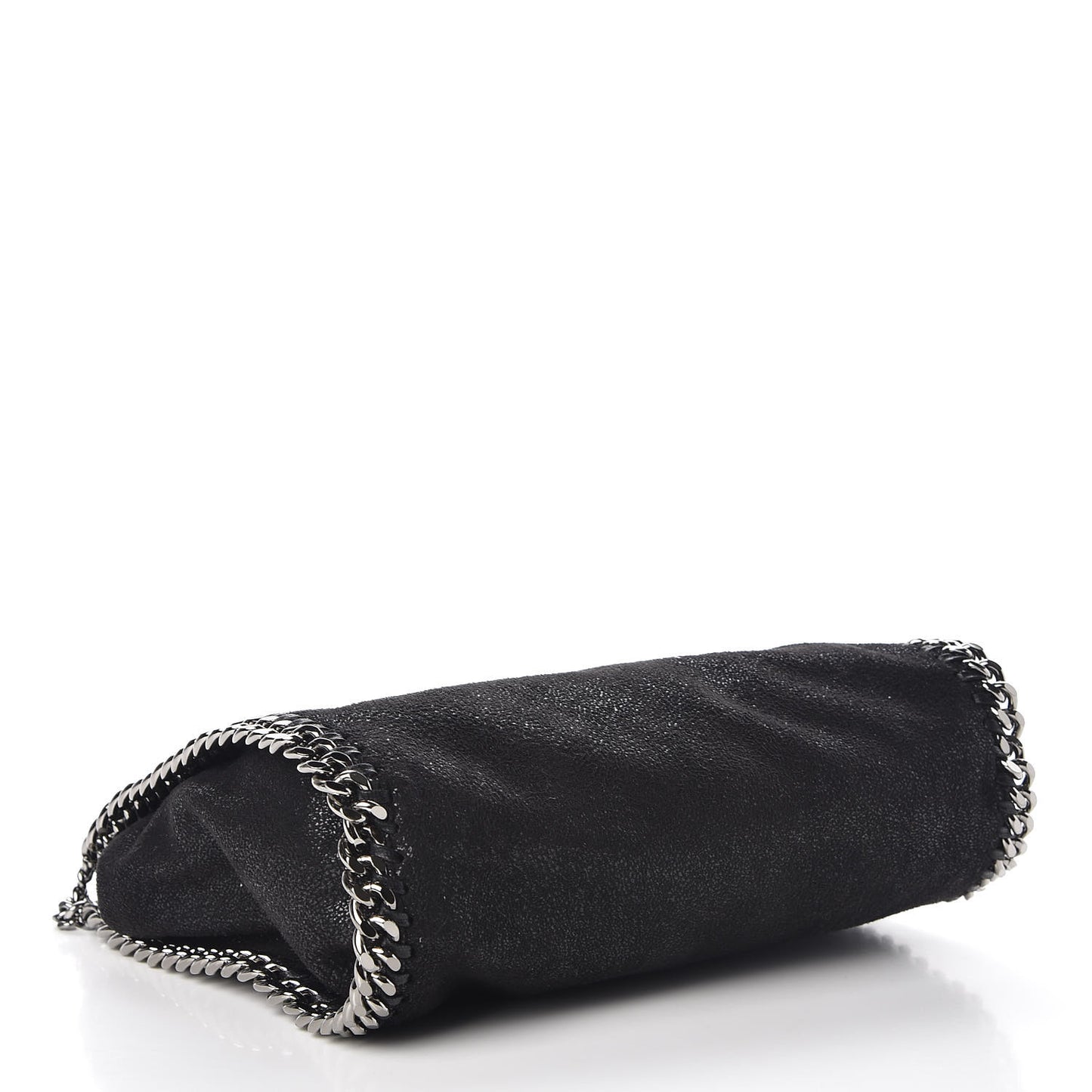 Shaggy Deer Mini Falabella Fold Over Tote Black