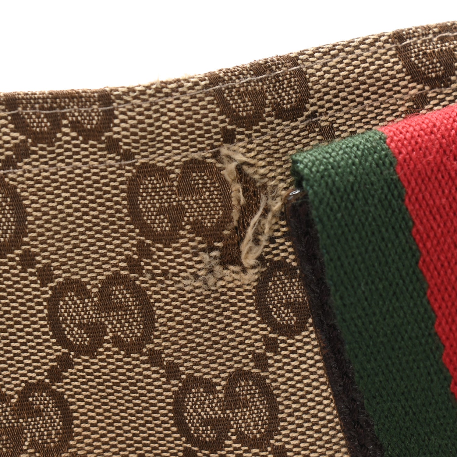 Gucci GG Monogram Medium Web Handle Vertical Tote Dark Brown 10 of 12