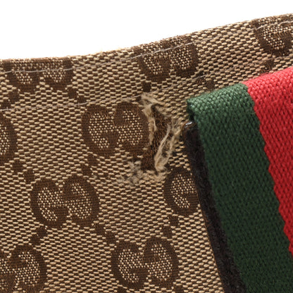 Gucci GG Monogram Medium Web Handle Vertical Tote Dark Brown 10 of 12