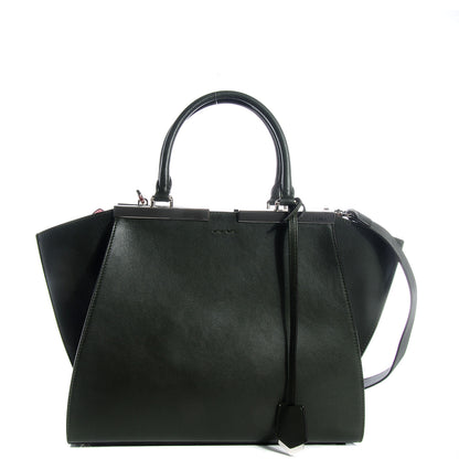 Fendi Vitello Dolce Marmol Shiny Nappa Petite 3Jours Tote Verde Prato 1 of 25