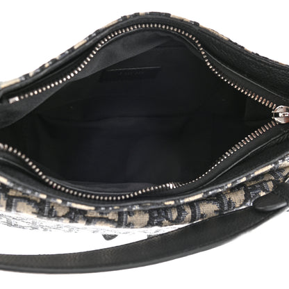 Christian Dior Oblique Mini Soft Saddle Bag Beige Black 5 of 11