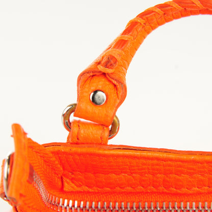 Balenciaga Lizard Embossed Mini First Bag Charm Orange 8 of 8