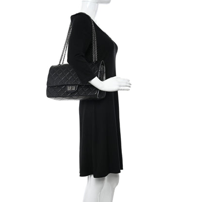 Chanel Aged Calfskin Quilted 2.55 Reissue 227 Flap Black 2 of 11