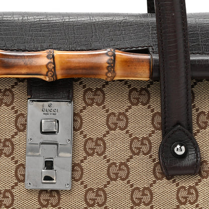 Gucci Monogram Bamboo Bullet Bag Dark Brown 3 of 5