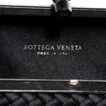 Bottega Veneta Satin Knot Clutch Nero Black 6 of 7