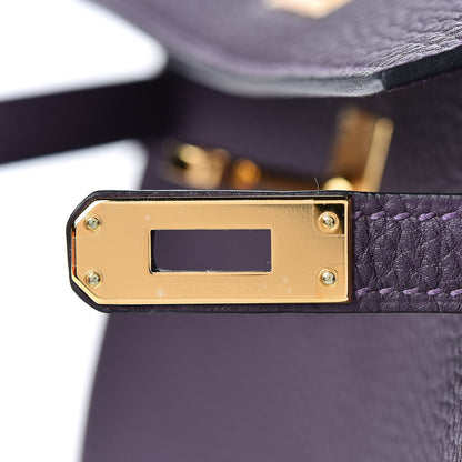 Hermes Togo Kelly Retourne 25 Raisin 31 of 38