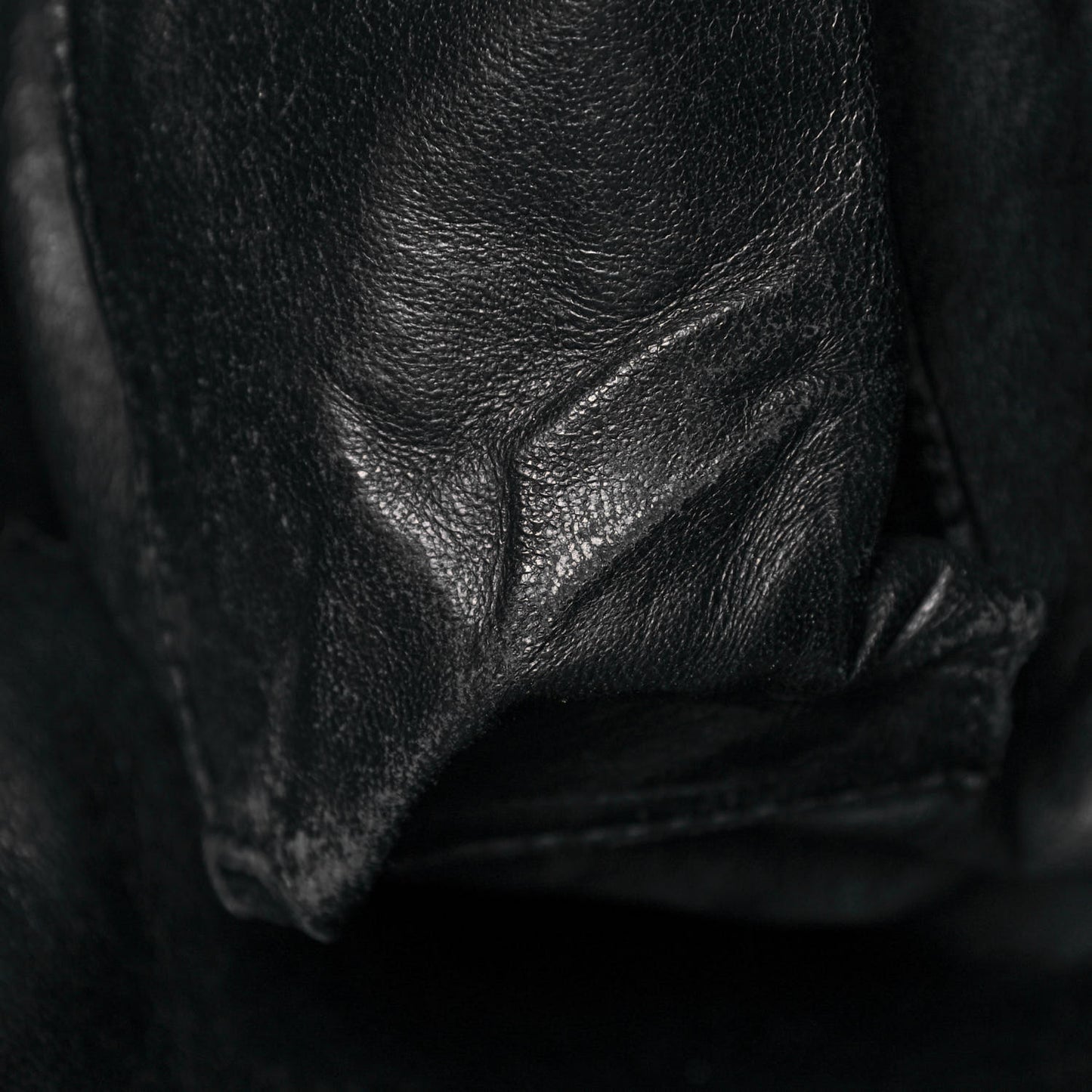 Calfskin Modern Chain Hobo Black