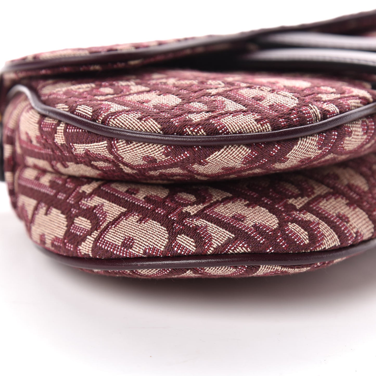 Oblique Mini Saddle Bag Bordeaux