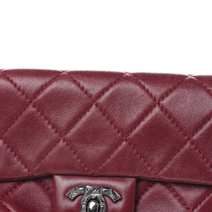 Chanel Lambskin Quilted Mini Mineral Nights Flap Crossbody Bag Dark Red 10 of 18