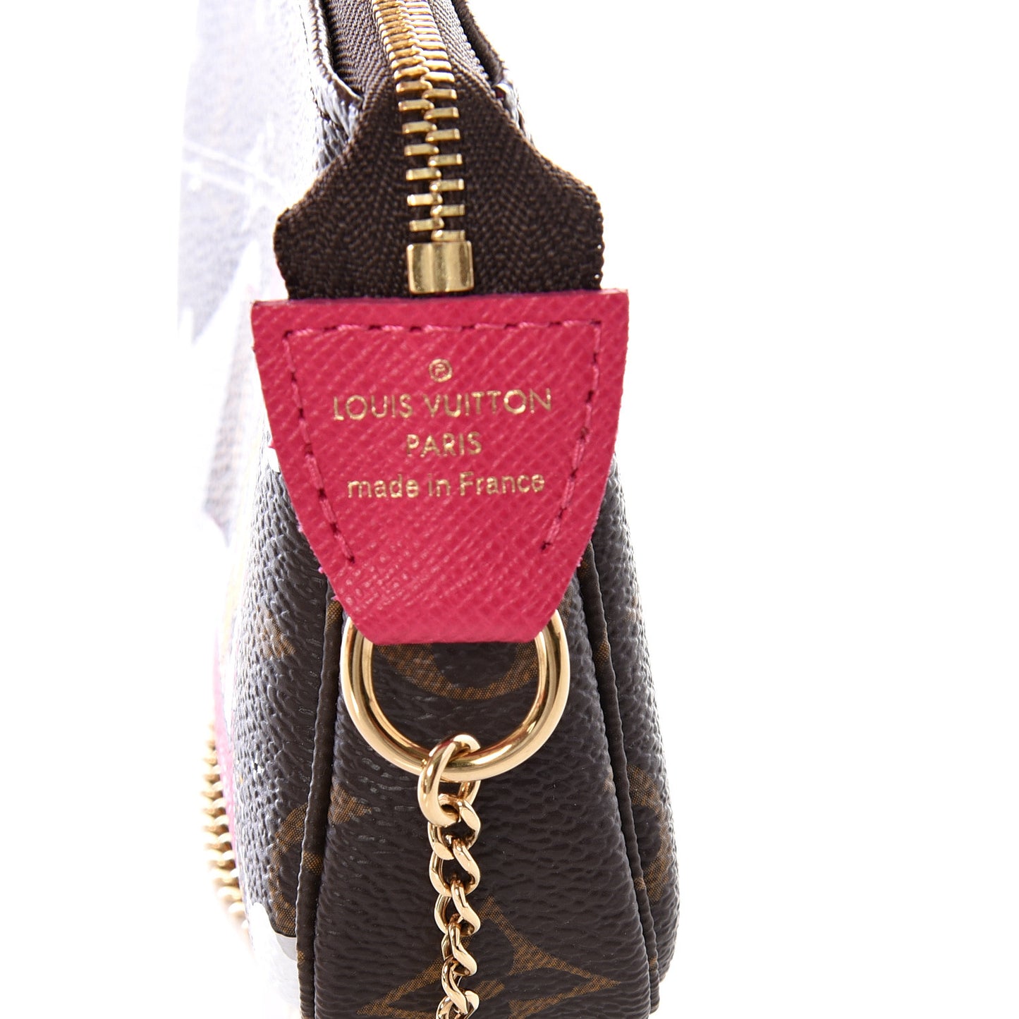 Monogram 2019 Christmas Animation Mini Courchevel Pochette Accessories Fuchsia