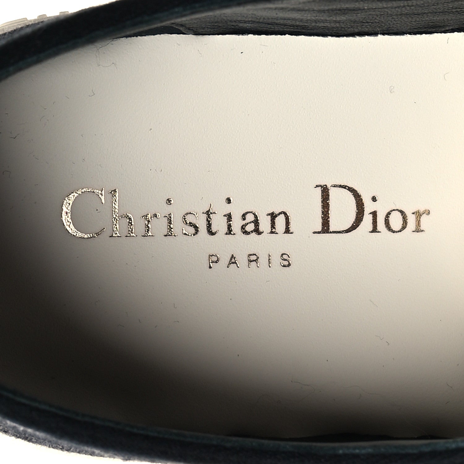 Christian Dior Lurex Embroidered Mizza Walk'N'Dior Low Top Sneakers 39.5 Metallic Grey Black 8 of 9