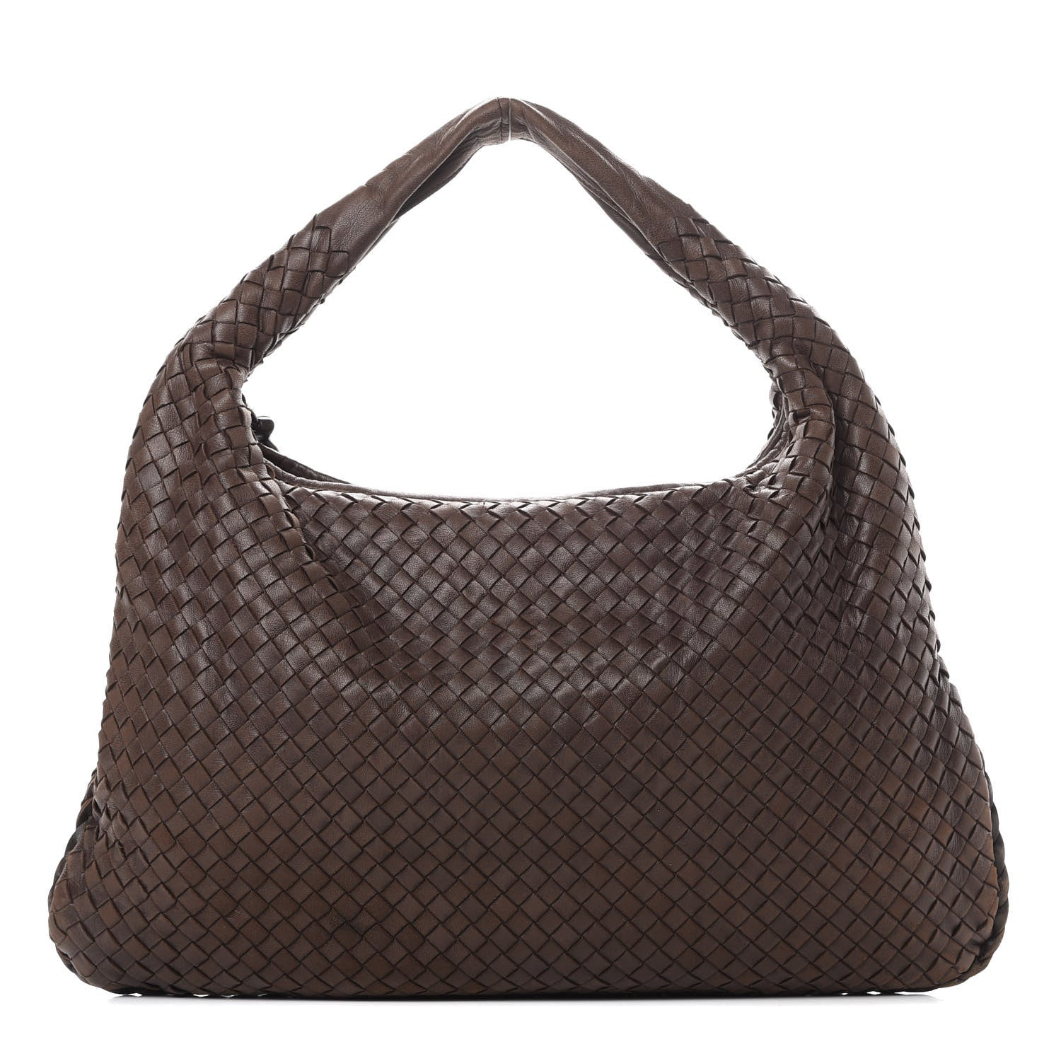 Bottega Veneta Nappa Intrecciato Large Veneta Hobo Ebano 1 of 13