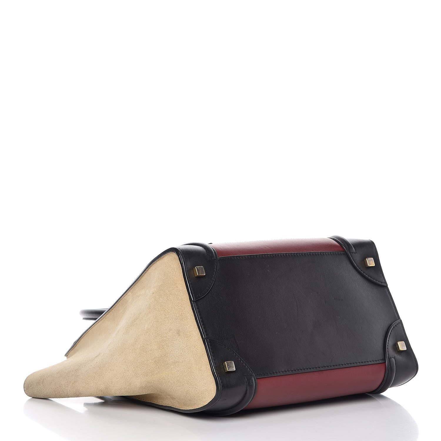 Celine Smooth Calfskin Suede Mini Tri-Color Luggage Rust 4 of 17