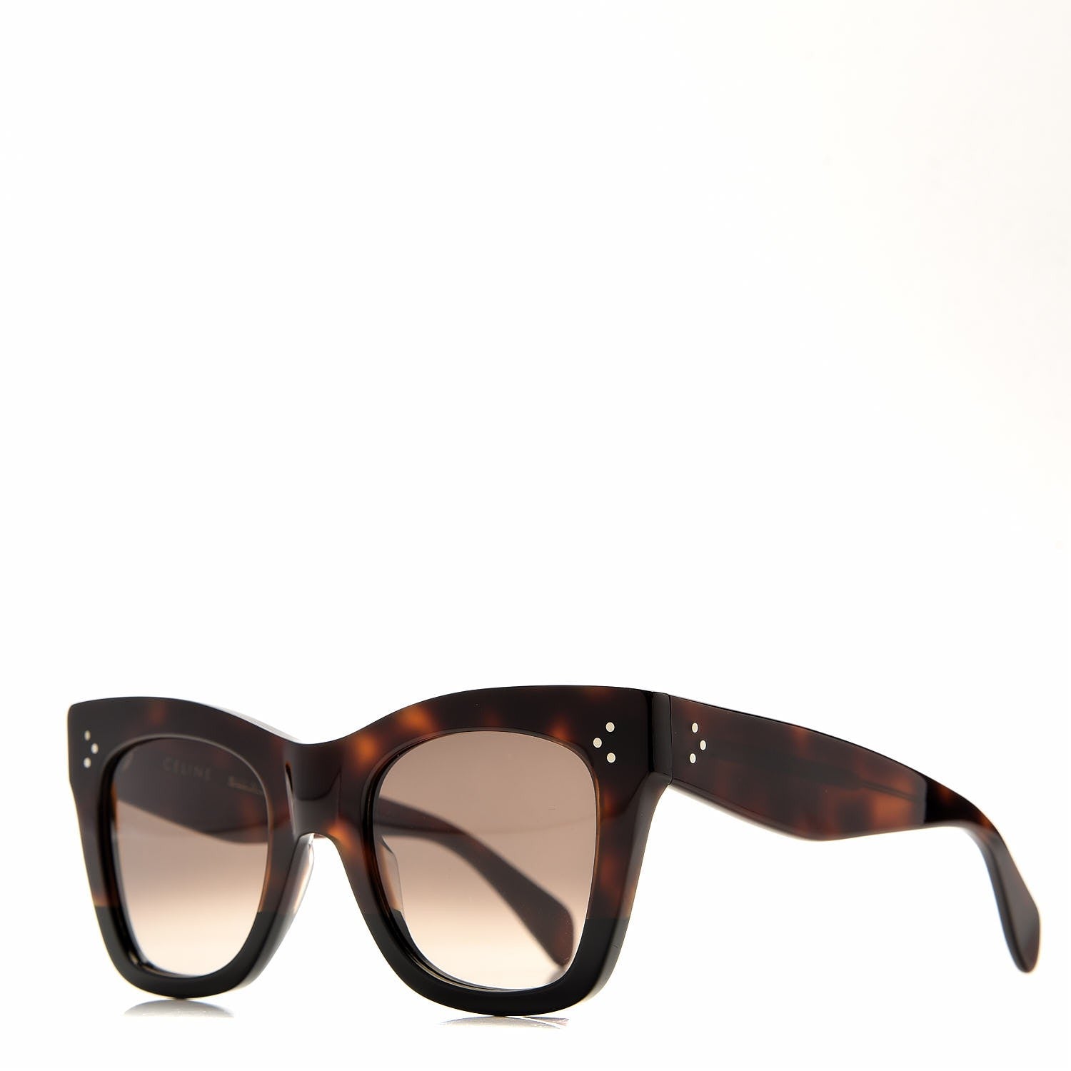 Celine Catherine Sunglasses CL 41090/S Tortoise 1 of 7